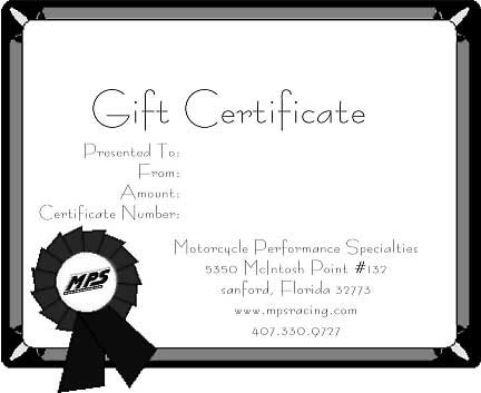 MPS Gift Certificate $50.00