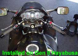 Helibars installed on Gen II Hayabusa